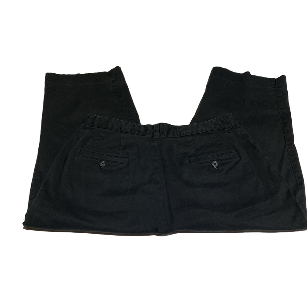 LEE KHAKIS Women’s High-Rise Dressy Black Cotton/Spandex Blend Capris 12M - Picture 6 of 16
